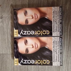 Color eazy black hair dye 2 boxes
